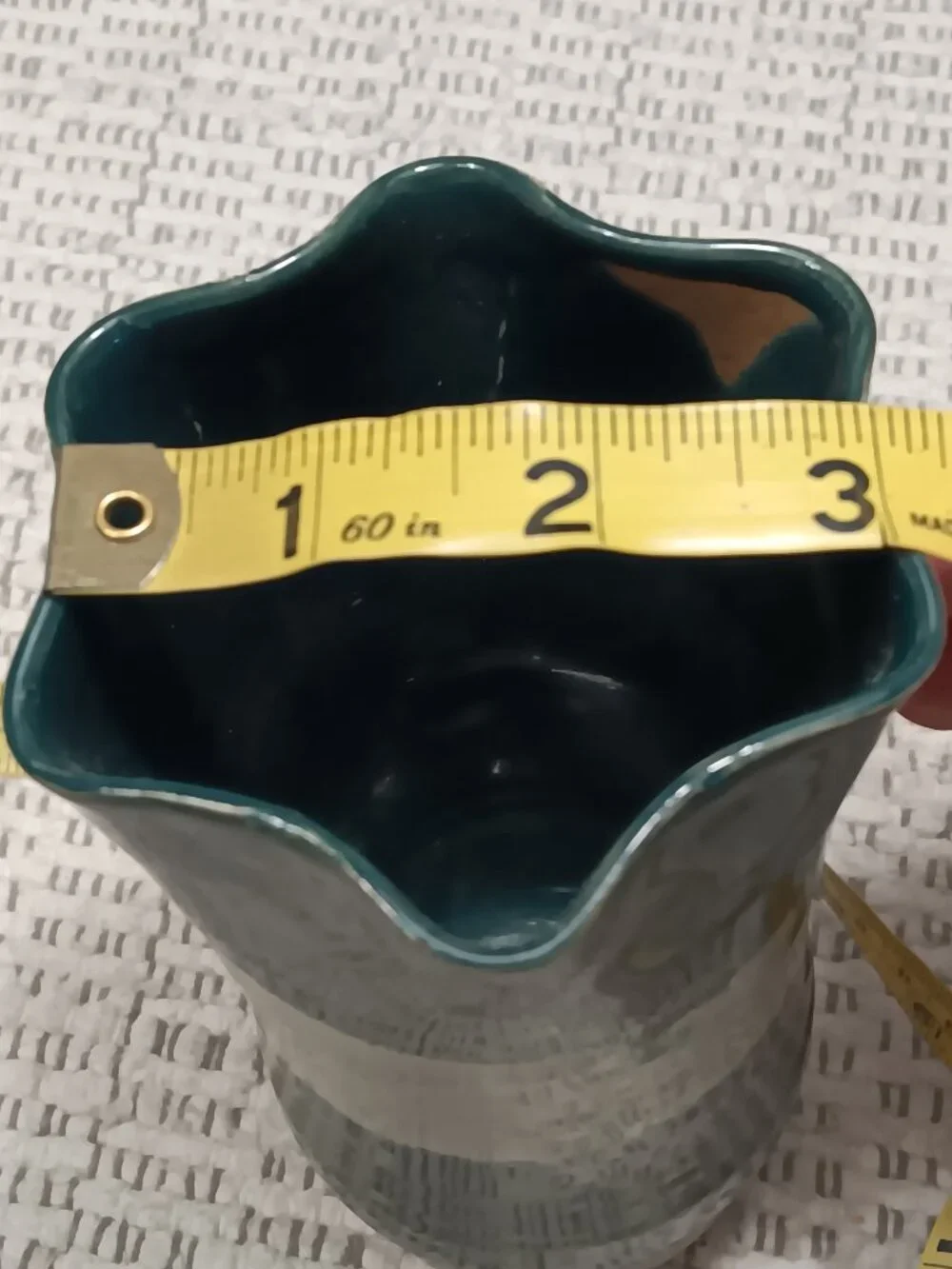Handmade Artisan Pottery Fluted Edge 6